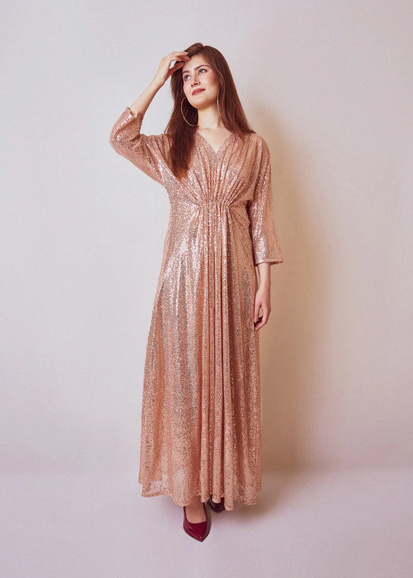 Sequin Coral Breeze Maxi