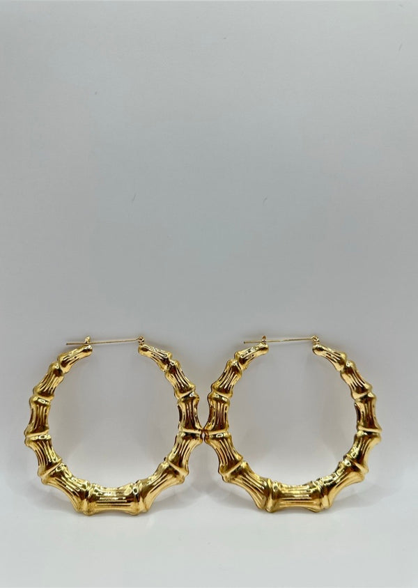 Golden Lavender Swirl Hoops