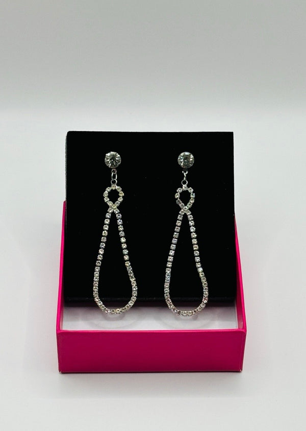 Glamour Loop Crystal Earrings