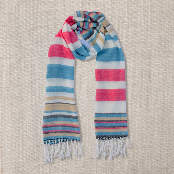 Yarn Dyed Stripes Scarf (6854805127376)